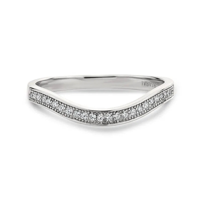 Harlow sterling silver wedding band - Wedding Rings |  Abuja | Lagos | Nigeria