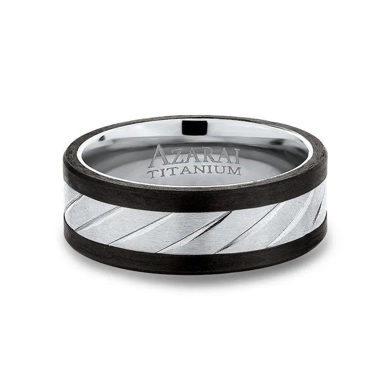 Tahr carbon fibre wedding band - Wedding Rings |  Abuja | Lagos | Nigeria