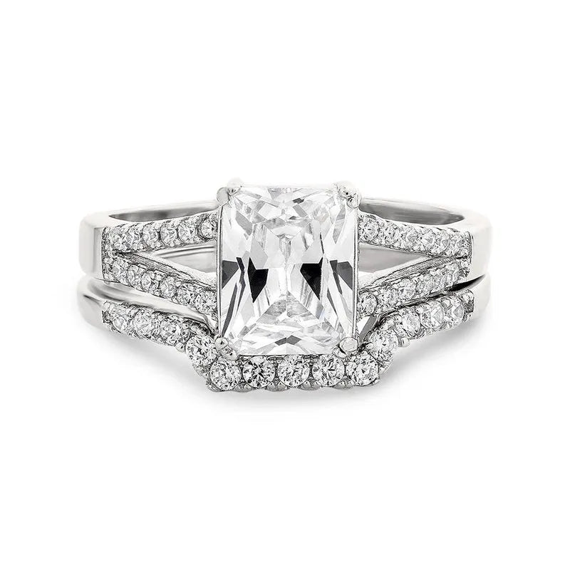 Giulia sterling silver bridal set - Wedding Rings |  Abuja | Lagos | Nigeria