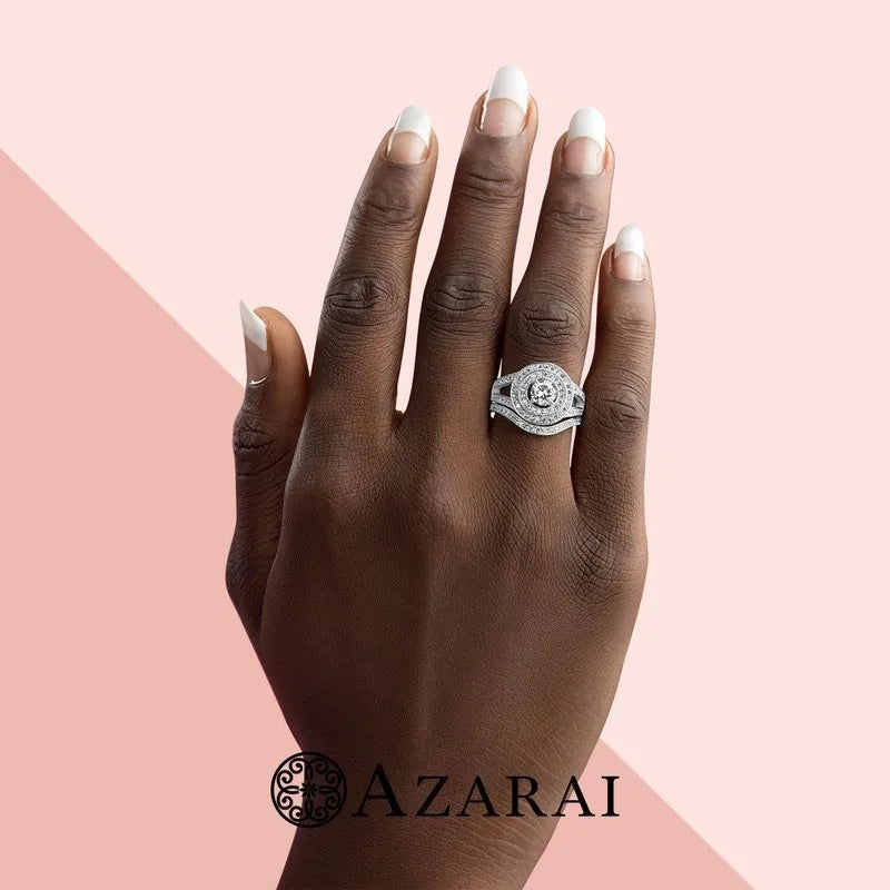 Cara sterling silver bridal set - Wedding Rings |  Abuja | Lagos | Nigeria