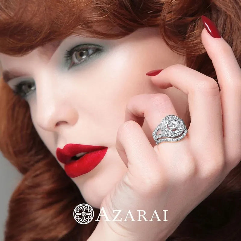 Cara sterling silver bridal set - Wedding Rings |  Abuja | Lagos | Nigeria