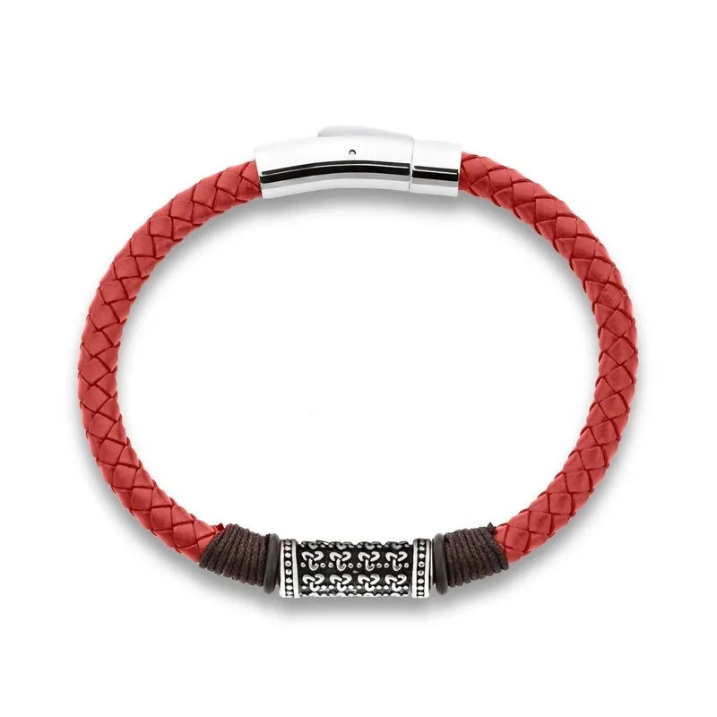 Maja leather bracelet for men - Wedding Rings |  Abuja | Lagos | Nigeria