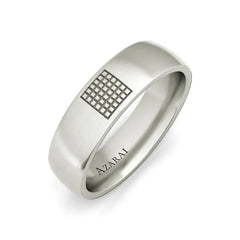 Aspen sterling silver wedding band