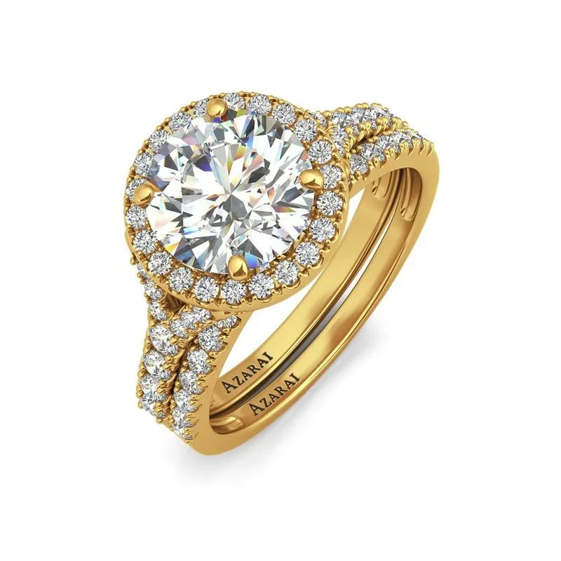 Carrie 14kt gold bridal set - Wedding Rings |  Abuja | Lagos | Nigeria