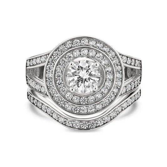 Cara sterling silver bridal set - Wedding Rings |  Abuja | Lagos | Nigeria