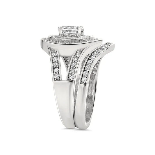 Cara sterling silver bridal set - Wedding Rings |  Abuja | Lagos | Nigeria