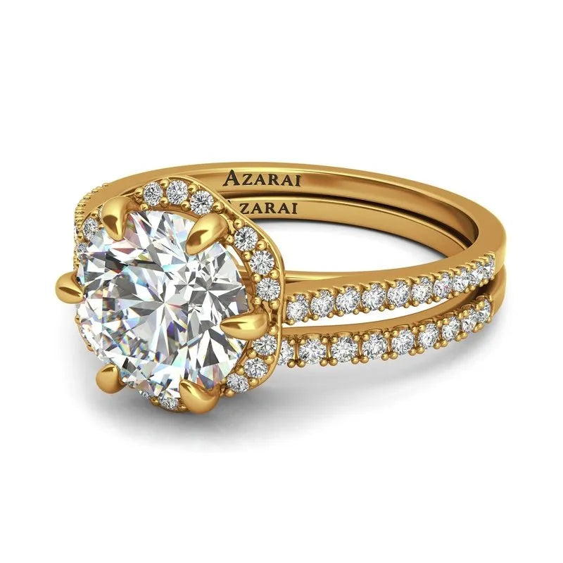 Daphne 9kt gold bridal set - Wedding Rings |  Abuja | Lagos | Nigeria