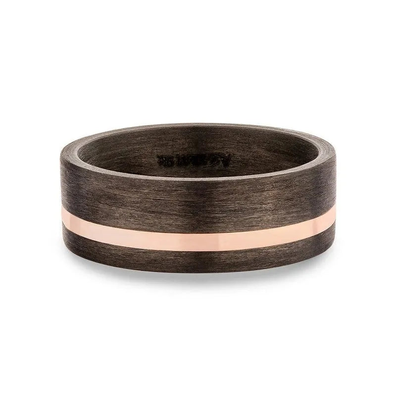 Kymera carbon fibre and solid gold wedding band - Wedding Rings |  Abuja | Lagos | Nigeria