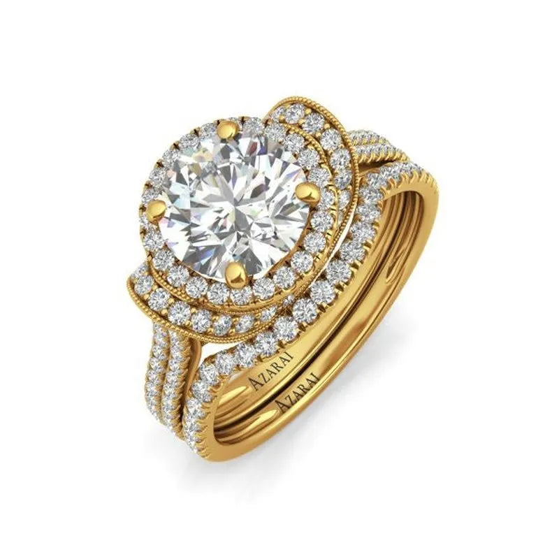 Jacqueline 14kt gold bridal set - Wedding Rings |  Abuja | Lagos | Nigeria