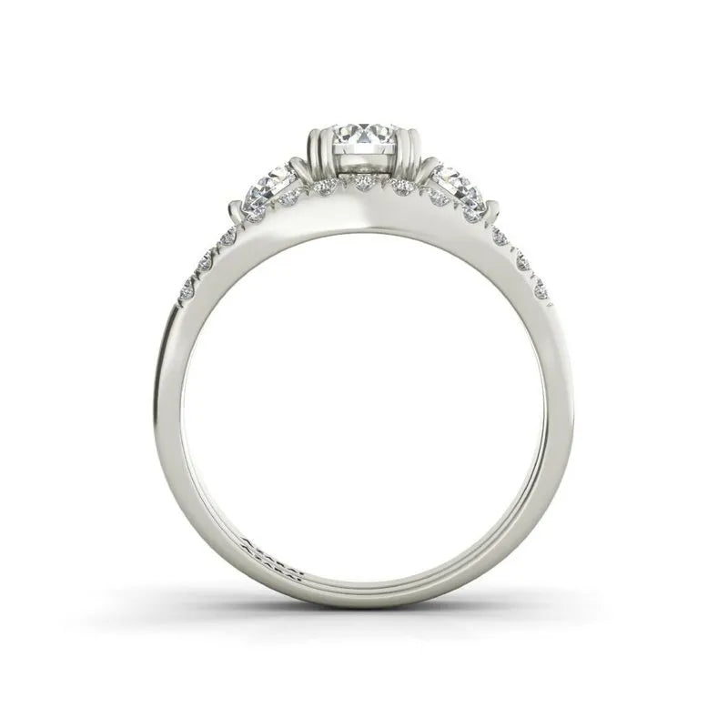 Eleanor sterling silver bridal set - Wedding Rings |  Abuja | Lagos | Nigeria