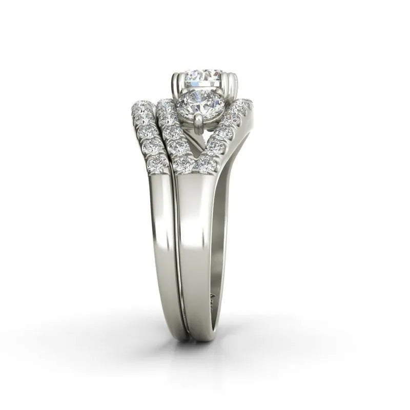 Eleanor sterling silver bridal set - Wedding Rings |  Abuja | Lagos | Nigeria