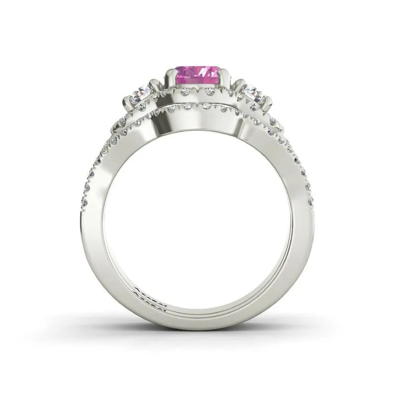 Elise sterling silver bridal set - Wedding Rings |  Abuja | Lagos | Nigeria