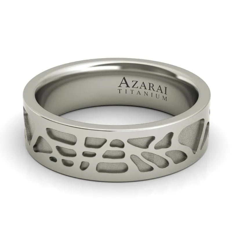 Enigma titanium wedding band ON CLEARANCE