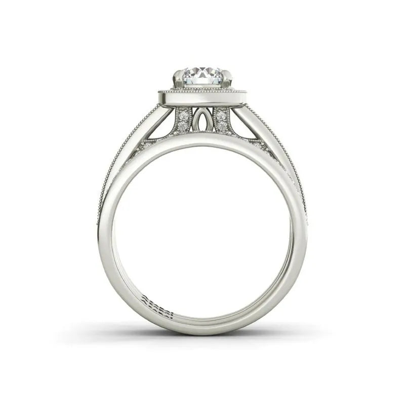 Eva sterling silver bridal set ON CLEARANCE