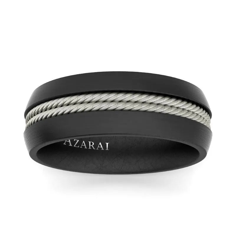 Gotham carbon fibre wedding band - Wedding Rings |  Abuja | Lagos | Nigeria