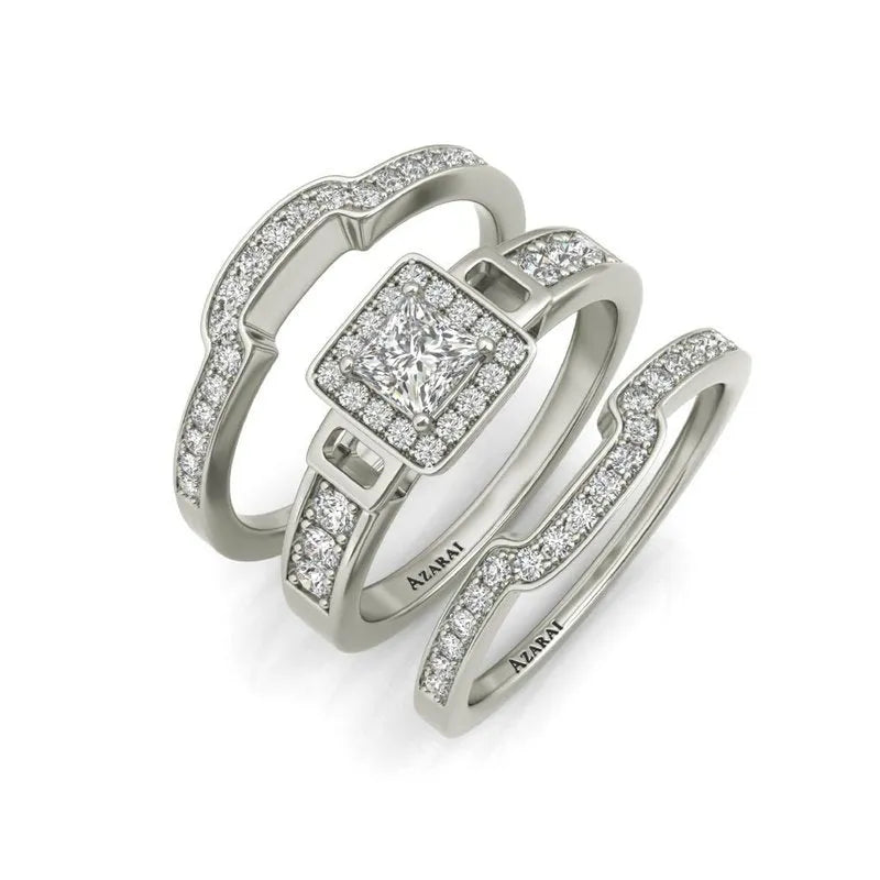 Henriette sterling silver bridal set ON CLEARANCE