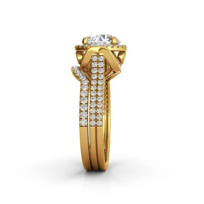 Jacqueline 14kt gold bridal set - Wedding Rings |  Abuja | Lagos | Nigeria