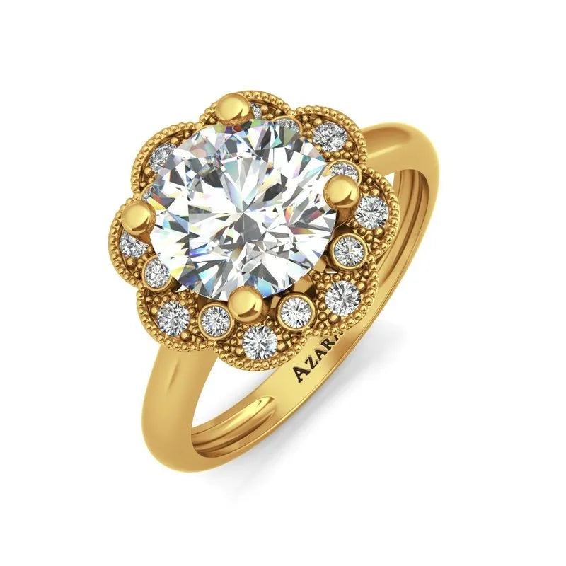 Lily 9kt gold engagement ring - Wedding Rings |  Abuja | Lagos | Nigeria