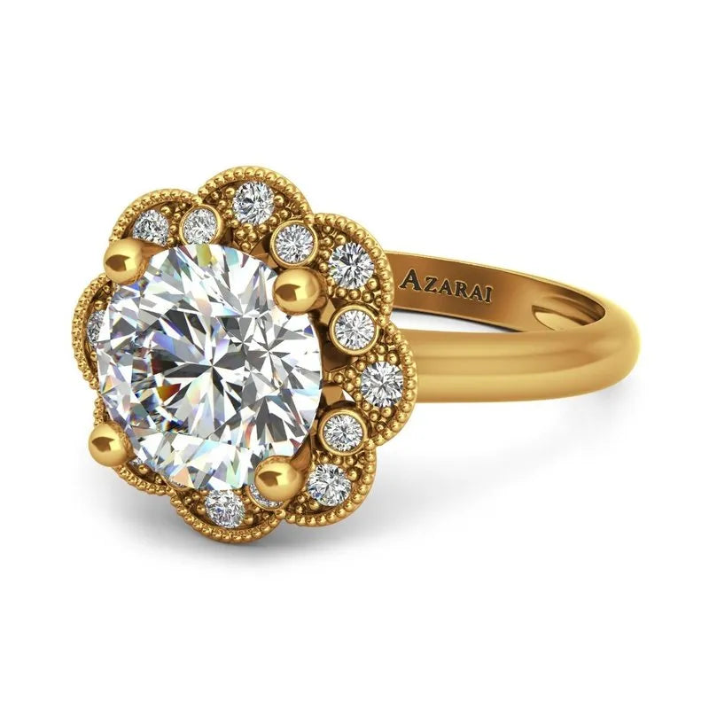 Lily 9kt gold engagement ring - Wedding Rings |  Abuja | Lagos | Nigeria