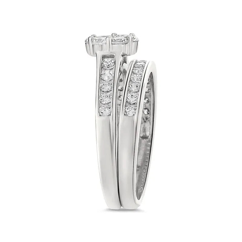 Luna sterling silver bridal set - Wedding Rings |  Abuja | Lagos | Nigeria