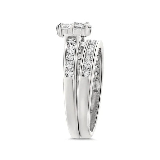 Luna sterling silver bridal set - Wedding Rings |  Abuja | Lagos | Nigeria