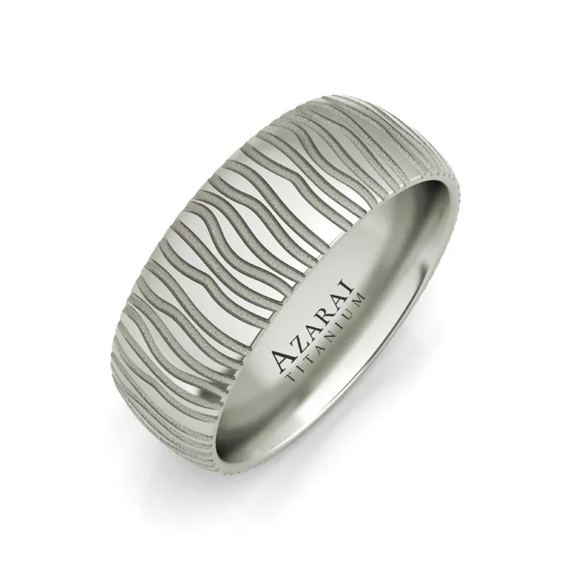 Morpheus titanium wedding band