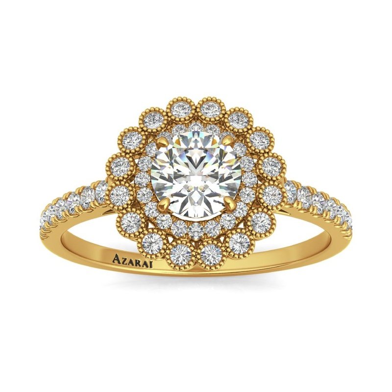 Portia 14kt gold engagement ring – Azarai