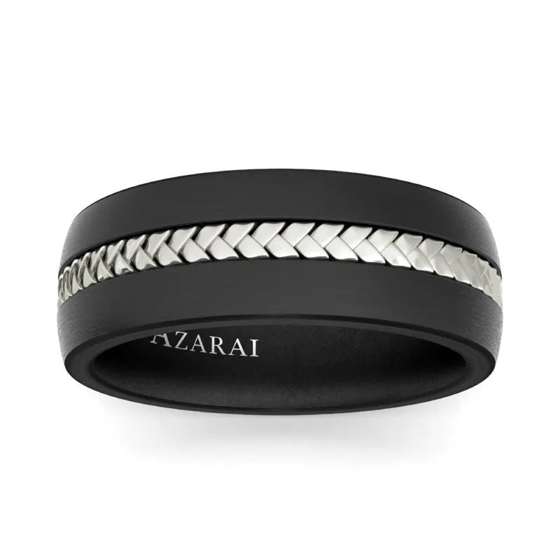 Raven carbon fibre wedding band - Wedding Rings |  Abuja | Lagos | Nigeria