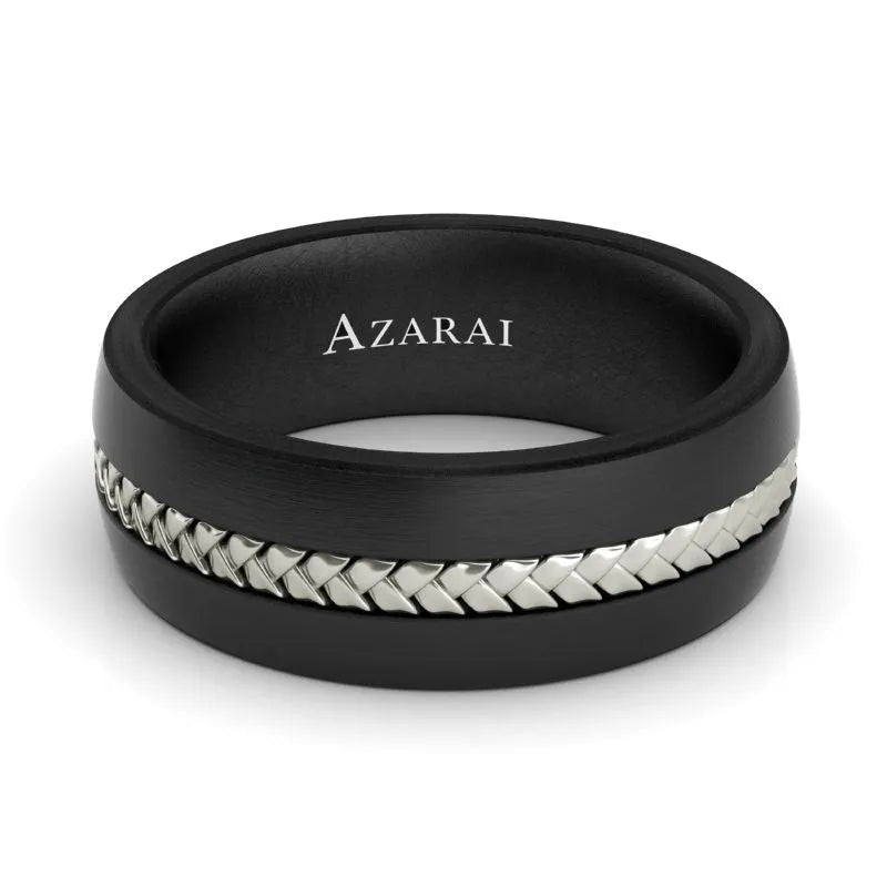 Raven carbon fibre wedding band - Wedding Rings |  Abuja | Lagos | Nigeria