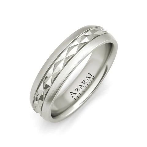 Rex titanium wedding band