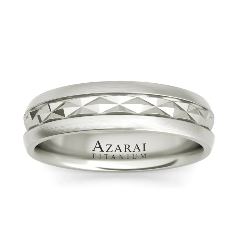 Rex titanium wedding band