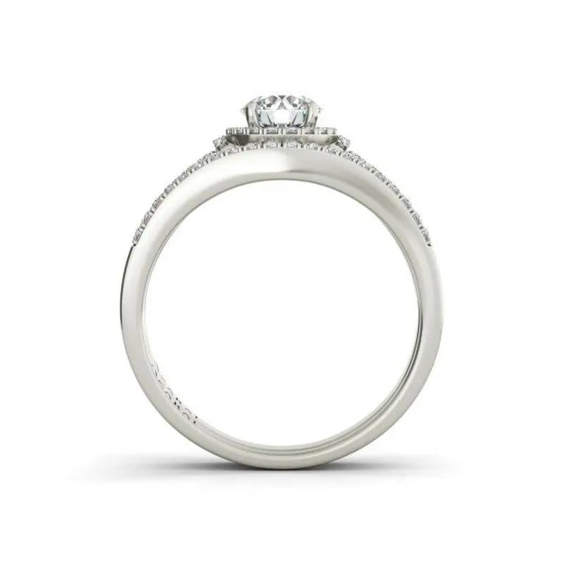 Tempest sterling silver bridal set - Wedding Rings |  Abuja | Lagos | Nigeria