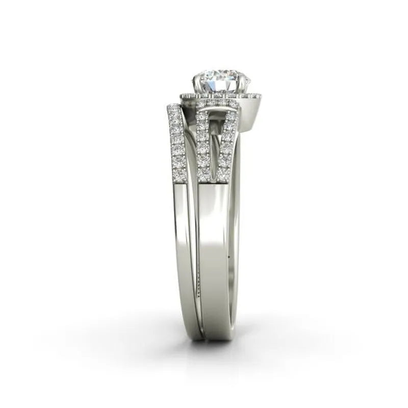 Tempest sterling silver bridal set - Wedding Rings |  Abuja | Lagos | Nigeria