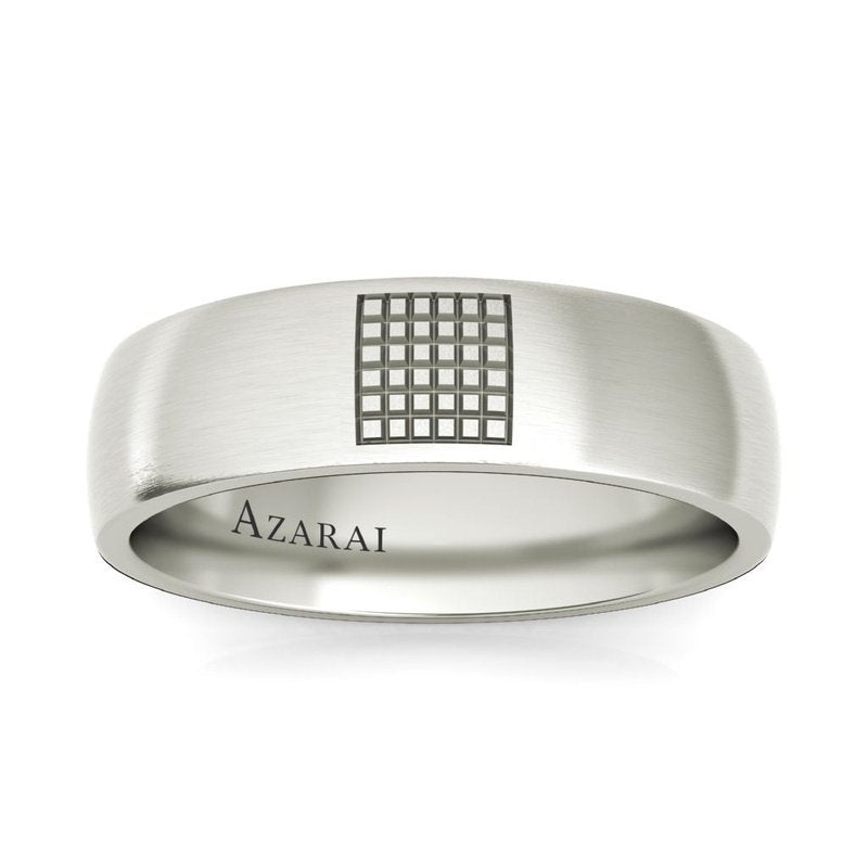 Aspen sterling silver wedding band