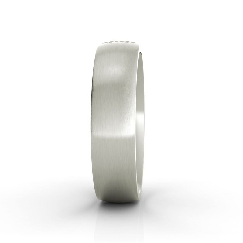 Aspen sterling silver wedding band