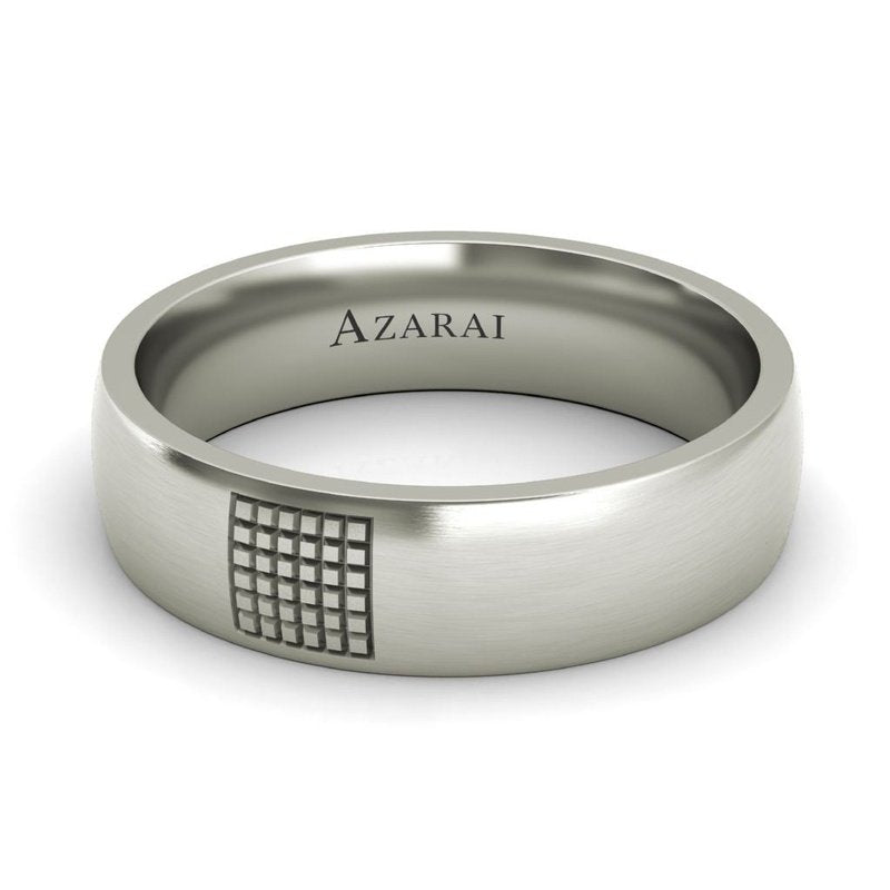 Aspen sterling silver wedding band